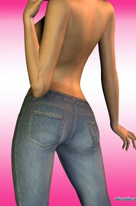 Tiny Ass Toon In Tight Jeans